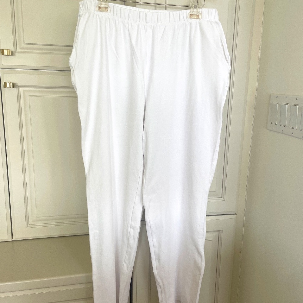 Lands End Sport Knit Straight Leg Comfy Pull-On Pants L Tall Large Tall - Picture 2 of 6